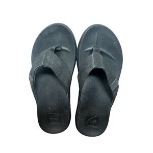 Reef Black Cushion Phantom Sandals Thong Size 8